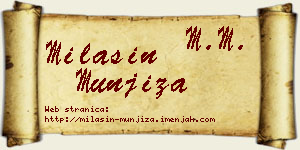 Milašin Munjiza vizit kartica